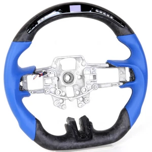 Steering Wheel For Ford Mustang Leather Matt Forging Pattern - Picture 1 of 5