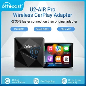 Adaptador inalámbrico Apple CarPlay Ottocast U2-AIR Pro para autos CarPlay con cable OEM - Imagen 1 de 22