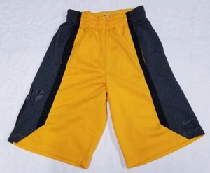 Nike Dri-fit Kobe basketball shorts youth sz S yellow/gray 439201-710 - Picture 1 of 12
