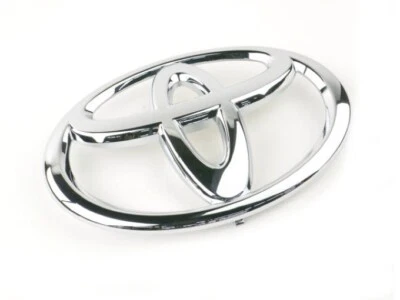 Genuine OEM Front Radiator Grille Emblem Chrome for Toyota Sequoia Tacoma Tundra - Image 1 of 3