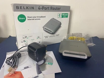 BELKIN 4 PORT WIRED ETHERNET ROUTER F5D5231uk4 - Image 1 of 4