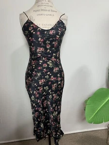 CAMI NYC Raven Floral-Print Silk Slip Dress, Size XXS - Picture 1 of 13