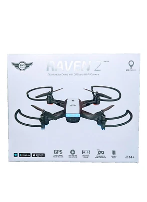 Sky Rider Raven 2 Quadcopter Drone with GPS and WIFI Camera Foldable NEW SEALED - Image 1 of 4