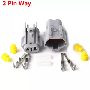 2 Pin Weg Auto Wasserdicht Elektrischer Draht Kfz Stecker 2 mm Klemmen - Bild 1 von 5