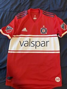 Chicago Fire Adidas Jersey - Medium - Authentic Players Version - MLS