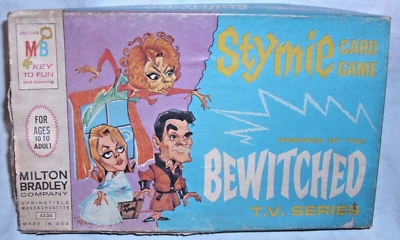 BEWITCHED STYMIE TV SERIES CARD GAME 1964 BOXED COMPLETE MILTON BRADLEY - Image 1 of 4