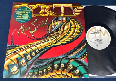 🔥rare Y&T "Mean Streak" 1st US Press PROMO w/Hype Sticker Heavy Metal NM - Image 1 of 4