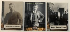 Teddy Roosevelt  Collector Cards, 3 different
