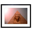 Photo Landmark Sphinx Face On Khafre Pyramid Ancient Egypt Framed Print 9x7 Inch