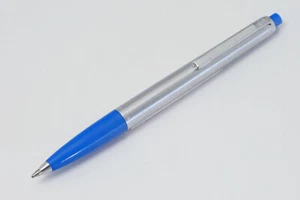 Pelikan K474 Kugelschreiber Druckmechanik Chrom mattiert Saphirblau - Picture 1 of 4