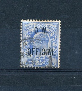 GB-KE7 1902-03 OFFICE OF WORKS 2½d ULTRAMARINE USED SG 039 CAT £675 - Picture 1 of 3