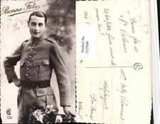 512908,WW1 Bonne Fete Französischer Soldat Uniform Blumen