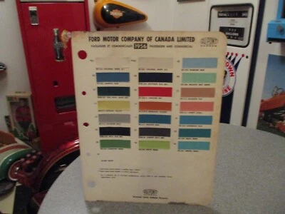 PAINT COLOUR REFERENCE R-M 1956 FORDAUTOMOTIVE  PAINT CHIPS - Image 1 of 2