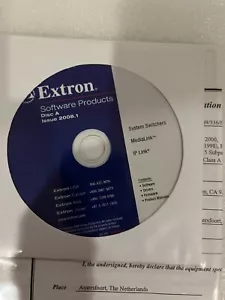 EXTRON Software Disc & User's Manual MLS 100A, MLS 102 VGA, MLS 103V, MLS 103 SV - Picture 1 of 2