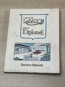 Chrysler LeBaron Dodge Diplomat 1977 servicio reparación taller manual suplemento - Imagen 1 de 6