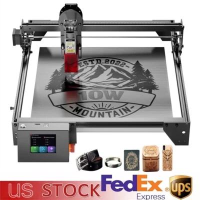 Laser Engraver Touch Screen 400x400mm 10000mm/min DIY KIT Engraving Machine USED - Image 1 of 4