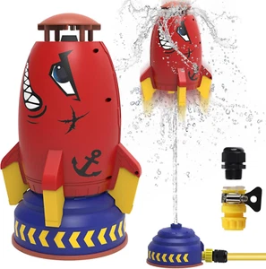 Sprinkler Rocket Launcher Toys for Kids - Outdoor Water Toys Water Splash Rocket - Picture 1 of 12