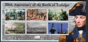 SOLOMON MNH 2005 SG1099-1104 200 aniversario de la batalla de Trafalgar - Imagen 1 de 1