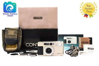 No Leak!![ MINT / Box Data Back Hood etc] CONTAX TVS 35mm Film Camera JAPAN #202 - Image 1 of 4