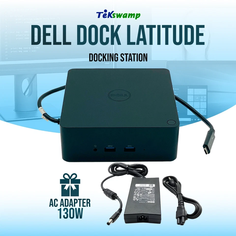 Dell USB-C Thunderbolt Dock Station for Latitude 7400/2-in-1 7410 w/ 130W PSU - Image 1 of 4