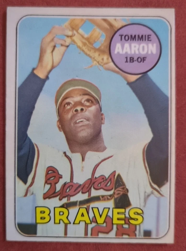 1969 O-Pee-Chee OPC TOMMIE AARON #128 Atlanta Braves - Image 1 of 2