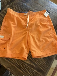 Chaps Men’s  Swim Shorts  Size XL Orange Trunks Water Sports Ski - Picture 1 of 4
