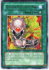 Gladiator Beast's Battle Manica GLAS-EN057 Yugioh TCG Rare LP - Picture 1 of 2