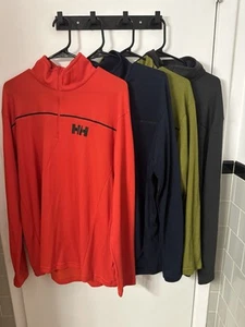 Men's Helly Hansen HP Half-Zip Pullover 2.0 Size XL Red Navy Olive Charcoal - Picture 1 of 1