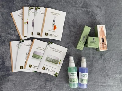 NUEVO Clinique Eminence Mario Badescu Cuidado de la Piel Lote Tamaño de Muestra en Bolsa de Viaje Transparente Foto 1 de 4