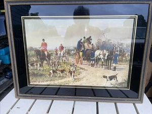 PAINTING PRINT “At The Crossroad“ Unknown Artist ESTATE FIND VERY OLD MUST LOOK - Picture 1 of 21