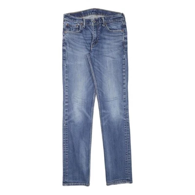 LEVI'S Mens Slim Blue Denim Medium Zip W28 L32 Classic Style Jeans - Image 1 of 4