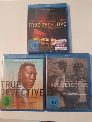 True Detective - 1.,2. und 3. Staffel. Blue-ray, neu und eingeschweißt - Bild 1 von 2