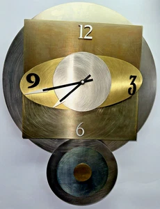 Leonie Lacouette Orbit Pendulum Clock Sculpture Clock Space Age Futuristic HTF - Picture 1 of 14