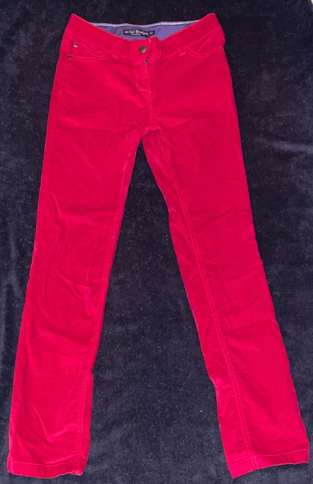 MINI BODEN GIRL КРАСНЫЙ БАРХАТ КАК МАТЕРИАЛ С РЕГУЛИРУЕМОЙ ТАЛИЕЙ РАЗМЕР 12Y - Изображение 1 из 3