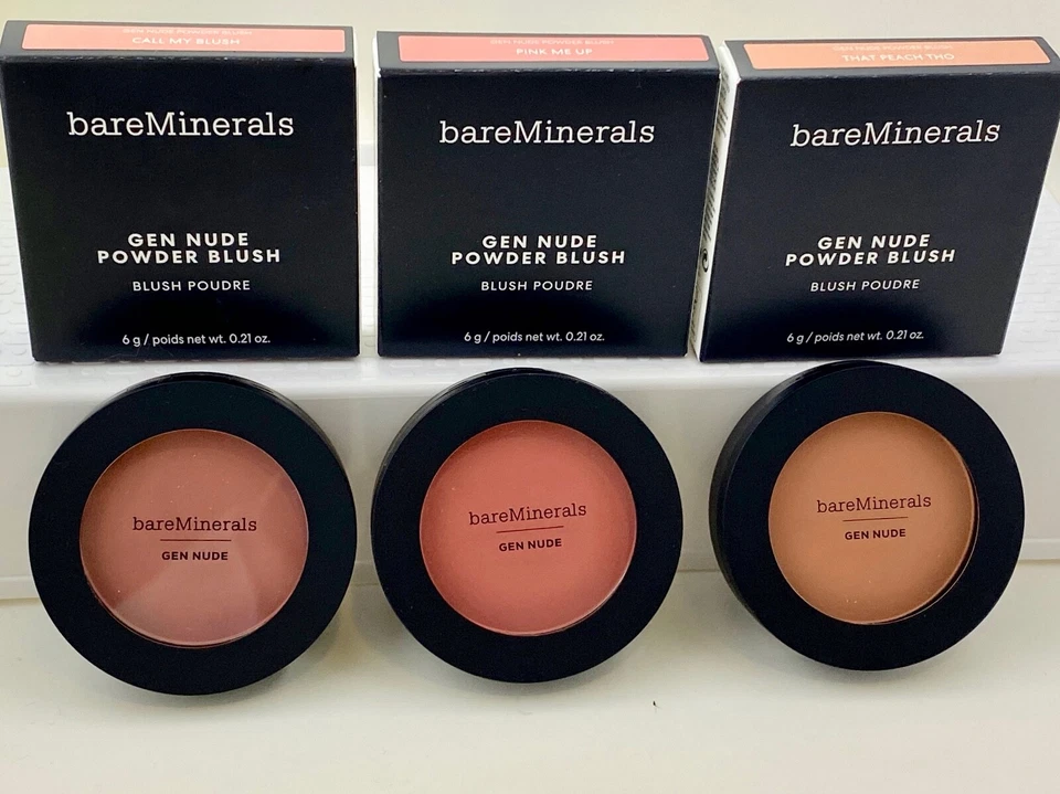 bareMinerals Gen Nude Powder Blush *Your Choice* Full Sz  NEW in BOX Genuine $26 - Image 1 of 1