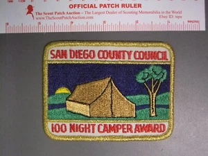 Boy Scout Camper Award 100 night patch CA 0500LL - Picture 1 of 1