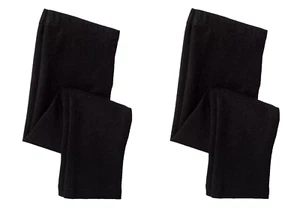Set of 2 Grayson Pull On Mini Leggings Toddler Girls Black Cotton Regular Fit - Picture 1 of 4