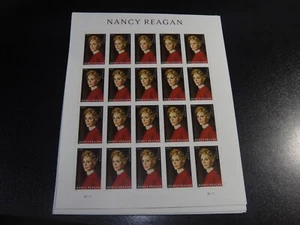 EE. UU. 2022 Sc#5702a Nancy Reagan FOREVER Hoja Imperfa/20 Estampilla Estampilla Estampilla Estampada Estampilla XF - Imagen 1 de 1
