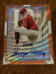 GEORGE KLASSEN 2019 Leaf Perfect Game AUTOGRAPH ORANGE Wave Proof #1/1 PHILLIES