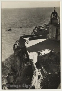 Peñiscola / Spain: Acantilados Y Faro - Lighthouse (Vintage RPPC) - Imagen 1 de 1