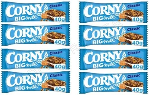 8 CORNY BIG MILK Classic Flavor Healthy Energy Breakfast Cereal Bars 40g - Picture 1 of 6