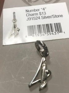 BRIGHTON ABC NUMMER 4 CHARM Neu ohne Etikett J91524 - Bild 1 von 3