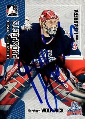Jason LaBarbera - Signed 2005-06 In The Game Heroes And Prospects #56 - Image 1 of 2