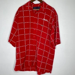 Camisa Phat Farm Vintage Botón Rojo L Estampado Completo Y2K 90s Streetwear Estilo - Imagen 1 de 10