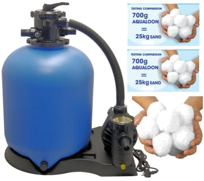 Sandfilteranlage 500 Azuro® Poolfilter 50 m³ Poolpumpe Aqua Plus 8 Aqualoon - Bild 1 von 4
