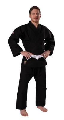 DANRHO Ju Jutsu Anzug Shogun Plus schwarz, Gr. 150 - 200cm. Judo, BJJ, SV, Jiu - Bild 1 von 4