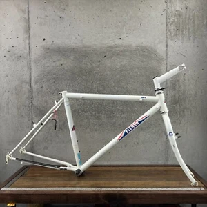 Vintage Fisher Frame Set HK-II Evolution Mountain Bike White HKII Cafe MTB 26" - Picture 1 of 23