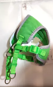 Pacific Coast Whisker City Pet CAT Harness 13in - 16 in Green Reflective NWT - Picture 1 of 3