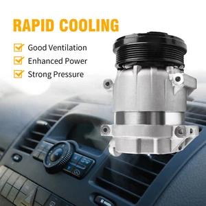 A/C AC Compressor Air Conditioning For 2004-2008 Chevy Aveo 1.6L CO11027C - Picture 1 of 6