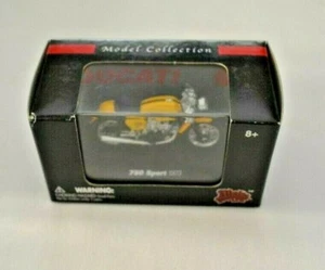 MALIBU INTERNATIONAL MODEL COLLECTION 1973 DUCATI 750 SPORT YELLOW 1:32 SCALE - Picture 1 of 3